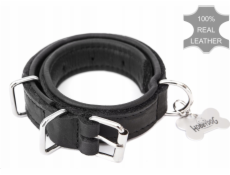 Hobbydog Kožený obojek R2 30x600 ČERNÝ