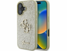 Guess Guess GUHCP16SHG4SGD pevný kryt pro iPhone 16 6.1 zlatý/zlatý Fixed Glitter Big 4G