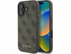 Guess Guess GUHCP16SG4GFBR Tvrdý kryt pro iPhone 16 6.1 hnědý/hnědý 4G Classic