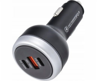 OEM nabíječka do auta USB A + 2 x Type-C PD QC3.0 3A 191W...