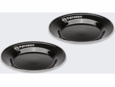 Petromax Smaltované talíře Petromax 18 cm 2 ks ČERNÉ
