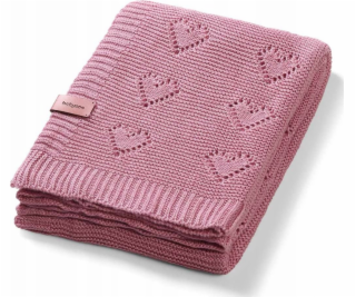 BabyOno 1478/01 BAMBUSOVÁ PLETENÁ DEKA RŮŽOVÁ