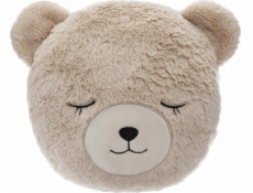 Douceur d`Interieur Dekorační polštář do dětské postýlky, motiv medvěda, 27 x 27 cm, hnědý