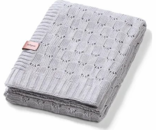 BabyOno 1479/02 BAMBUSOVÁ PLETENÁ DEKA ŠEDÁ