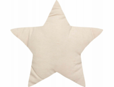 Atmosphera Dekorační polštář ve tvaru hvězdy, béžový, bavlna, 40 x 40 cm