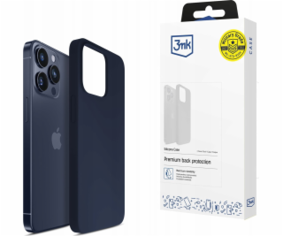 3MK Silikonový kryt pro Apple iPhone 15 Pro - tmavě modrý