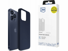 3MK Silikonový kryt pro Apple iPhone 15 Pro - tmavě modrý