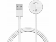 3MK Indukční nabíječka 4smarts VoltBeam Mini pro Apple Watch 1-8/SE s 1m kabelem USB-A 2,5W bílá/bílá 462330