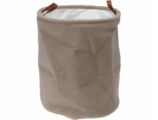 Home Styling Collection Kolekce pro domácí styling Úložný košík Boucle, rukojeti z umělé kůže, O 38 x 50 cm