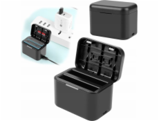 Puluz Nabíječka fotoaparátu USB nabíječka pro 2x dobíjecí baterie pro Insta360 X4 Insta 360 X 4 / Pu999b