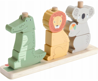 Mattel FP DŘEVĚNÁ ZVÍŘATA A ARRANGÁŽ A TŘÍDĚNÍ HXV04 FOL4