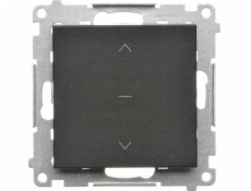 Kontakt-Simon Tlačítko rolety Kontakt-Simon 55 TZP1K.01/149 modul 10 A, 250V~, rychlospojky černé matné