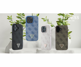 Guess Guess GUHCP16LP4TDPP Pevný kožený kryt pro iPhone 1...