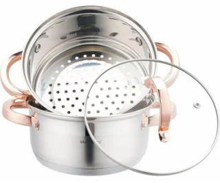 Klausberg KLAUSBERG PARNÍ HRNEC 3 DÍLY 18 cm KB-7725 RŮŽO...