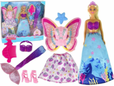 LeanToys Anlily panenka Mořská panna Víla princezna Mořský svět