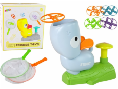 LeanToys Skill Game Catch Frisbee Duck Catapult Blue