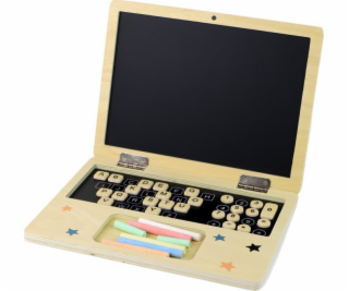 LeanToys Dřevěná tabule křída na notebook