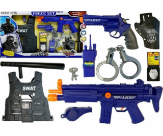 LeanToys Police Set Zvuky střelby z pušky Napínák