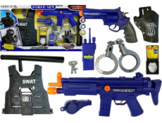 LeanToys Police Set Zvuky střelby z pušky Napínák