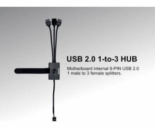 Lian Li USB HUB Lian Li PW-U2HB USB převodník 1 USB na 3 USB