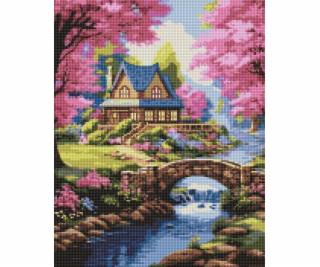 Norimpex Diamantová mozaika - Dům v květinách 40x50cm