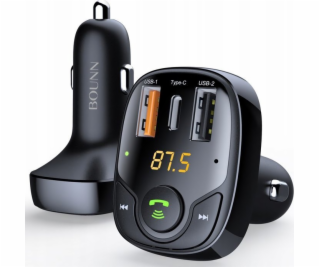 Bounn Nabíječka A do auta USB QC3.0+TYPE C 3A+USB 1A