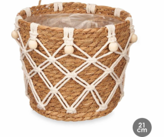 Giftdecor MAKRAMÉ boho kryt na květináč, O 21 cm