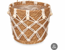 Giftdecor MAKRAMÉ boho kryt na květináč, O 21 cm