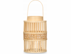 Giftdecor Dárková dekorace Bambusová lucerna ELYSIAN, O 16,5 x 39 cm