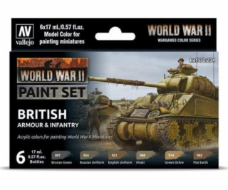Vallejo Sada barev pro britskou pěchotu z druhé světové v...