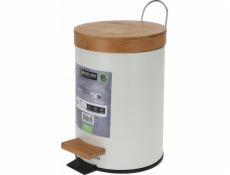 Home Styling Collection Koš na odpadky do koupelny s bambusovým víkem, 3 l