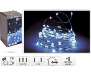 KMTP vánoční osvětlení na stříbrném drátu 320 LED program...
