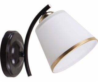 Candellux Nástěnná lampa Greco, hnědá+zlatá, 1x40, stínid...