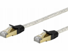 Vivanco Vivanco CAT 6e síťový kabel, 2,0 m, průhledný síťový kabel bílý 2 m
