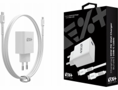 NEXT ONE Nabíječka NEXT ONE 20W PD 1xUSB-C síťová nabíječka s kabelem USB-C bílá