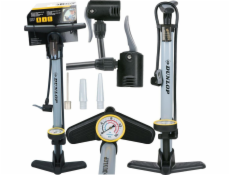 Dunlop DUNLOP DÍLENSKÁ CYKLISTICKÁ PUMPA 230 Psi (16 Bar) S MANOMETREM, ŠEDÁ