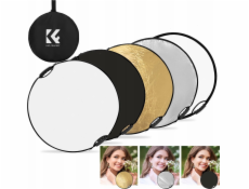 Kf Fotografický reflektor s rukojetí 5v1 kulatý 80cm DIFUZÉR Venkovní studio K&F / KF18.0005