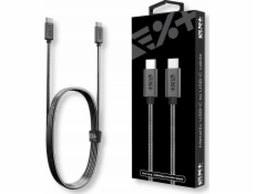 NEXT ONE Kabel USB NEXT ONE Metalický kabel USB-C / USB-C 1,2 m vesmírně šedý