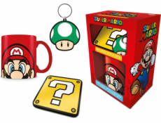 Pyramid DÁRKOVÁ SADA HRNKU S KLÍČENKAMI PYRAMAD MARIO BROS, POBŘEŽNÍ