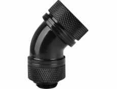 Thermaltake PETG Pacific úhlový konektor 45° 1/4 x 16 mm černý (CL-W096-CA00BL-A)
