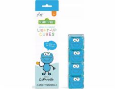 Glo Pals Glo Pals, senzorické kostky, které svítí ve vodě - Cookie Monster, 4 ks.
