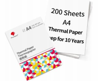 Phomemo Termo papír bílý, A4, 210 mm, 200 ks. pro Phomemo...