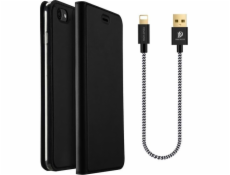 Dux Ducis Pouzdro Dux Ducis Gold Pro pro iPhone 7 s kabelem, černé