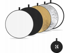 K+F Fotografický reflektor 5v1 difuzér + pouzdro Venkovní studiový kulatý 56 cm 56 / K&f / Kf18.0001