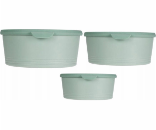 Excellent Houseware Kulaté plastové nádoby na potraviny 3...