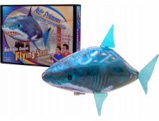LeanToys Dálkově ovládaný ryba R/C žralok modrý létající balónek