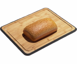 Kesper Bambusové prkénko s černým okrajem a drážkou