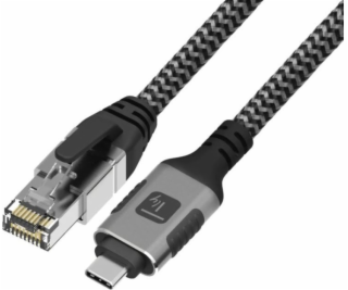 Techly Síťový kabel USB-C na Gigabit Ethernet RJ45 1m