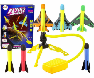 LeanToys Pěnový raketový katapult - hra s pumpičkou LEAN ...