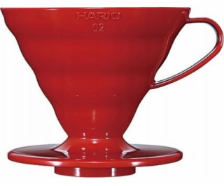 Hario Hario Keramický odkapávač V60-02 Červený
